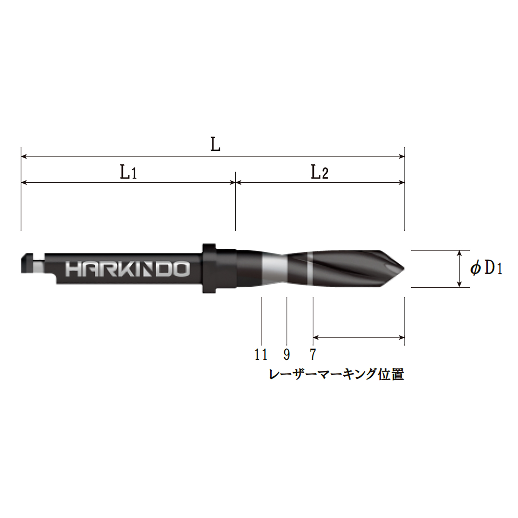歯科インプラント用月光ドリルブラック28 S