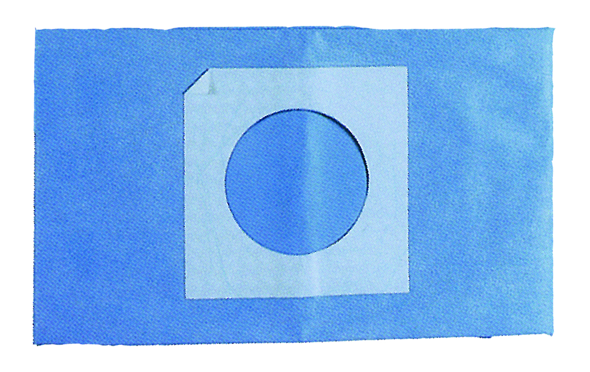 ドレープH撥水9.0cm円穴テープ付(50枚入)